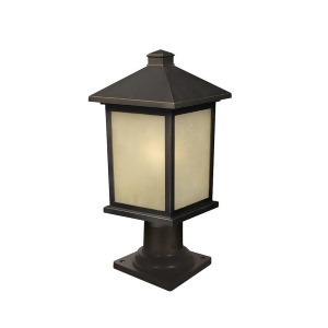 Z-lite Holbrook Outdoor Post Lt 8x17.75 Bronze Tint Seed 507Phm-533pm-orb - All