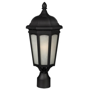 Z-lite Newport Outdoor Post Light 8.25x19.62 Black White Seedy 508Phm-bk - All