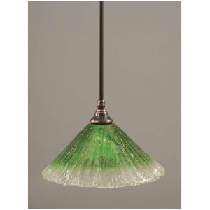 Toltec Lighting Stem Mini Pendant 12' Kiwi Green Crystal Glass 23-Bc-447 - All