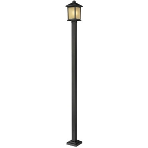 Z-lite Holbrook 1 Lt Outdoor Post 9.5x112 Oil Rubbed Bronze 537Phb-536p-orb - All