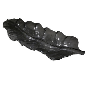 Uttermost Smoked Leaf Glass Tray 19862 - All