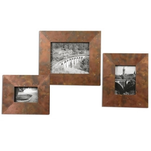 Uttermost Ambrosia Copper Photo Frames S/3 18564 - All