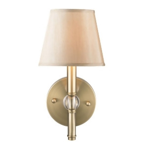 Golden Lighting Waverly Sconce Antique Brass w/ Parchment Shade 3500-1Wab-pmt - All