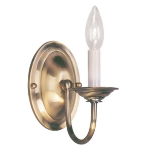 Livex Lighting Home Basics Wall Sconce in Antique Brass 4151-01 - All