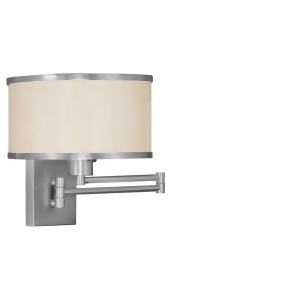 Livex Lighting Park Ridge Swing Arm Wall Lamp in Brushed Nickel 6279-91 - All