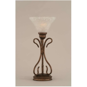 Toltec Lighting Swan Table Lamp Bronze 7' Italian Bubble Glass 31-Brz-451 - All