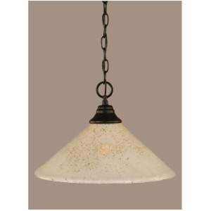 Toltec Lighting 'Chain Hung Pendant 16' Gold Ice Glass' 10-Mb-714 - All