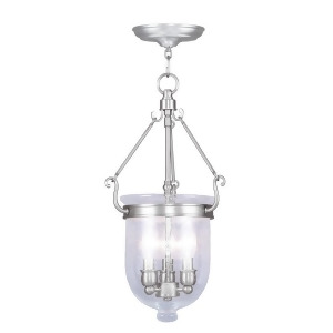 Livex Lighting Jefferson Chain Hang in Brushed Nickel 5083-91 - All