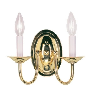 Livex Lighting Home Basics Wall Sconce in Polished Brass 4152-02 - All
