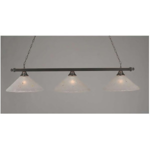 Toltec Lighting Square 3Light Billiard Light Frosted Crystal Glass 803-Bc-711 - All