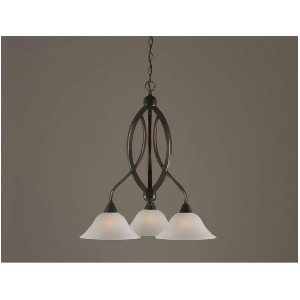 Toltec Lighting Bow 3 Light Chandelier 10 Dew Drop Glass 263-Bc-512 - All
