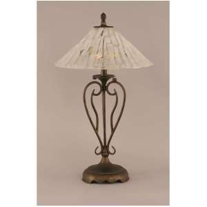 Toltec Lighting Olde Iron Table Lamp Bronze 16' Italian Ice Glass 42-Brz-719 - All