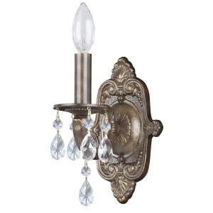 Crystorama Sutton 1 Light Crystal Spectra Crystal Sconce 5021-Vb-cl-s - All