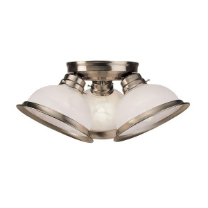 Livex Lighting Home Basics Ceiling Mount in Brushed Nickel 8108-91 - All