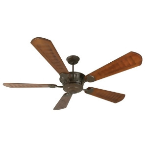 Craftmade Ceiling Fan Aged Bronze Epic w/ 70 Scalloped Walnut Blades K10309 - All