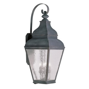 Livex Lighting Exeter Outdoor Wall Lantern in Vintage Pewter 2607-61 - All