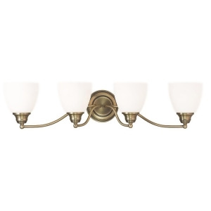 Livex Lighting Somerville Bathroom Vanity Lighting Antique Brass 13674-01 - All