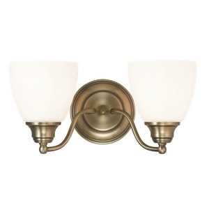 Livex Lighting Somerville Bathroom Vanity Lighting Antique Brass 13672-01 - All