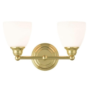 Livex Lighting Somerville Bathroom Vanity Lighting Polished Brass 13662-02 - All