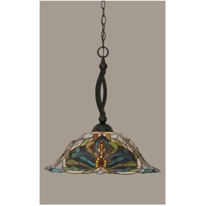 Toltec Lighting Bow Pendant 19' Kaleidoscope Tiffany Glass 271-Mb-990 - All