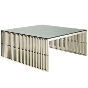 Modway Furniture Gridiron Coffee Table Silver Eei-284-slv - All