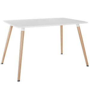 Modway Furniture Field Dining Table White Eei-1056-whi - All