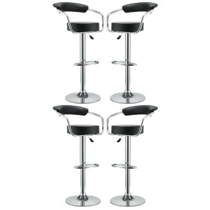 Modway Furniture Diner Bar Stool Set of 4 Black Eei-932-blk - All