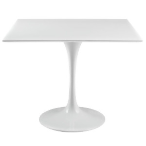 Modway Furniture Lippa 36 Square Wood Top Dining Table White Eei-1124-whi - All