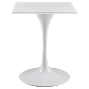Modway Furniture Lippa 24 Square Wood Top Dining Table White Eei-1122-whi - All