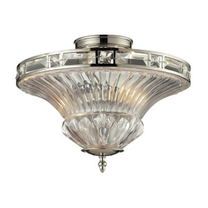 Elk Lighting Aubree Collection 2 Light Semi Flush in Polished Nickel 31500-2 - All