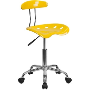 Flash Furniture Orange Plastic Task Chair Yellow Lf-214-yellow-gg - All