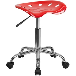 Flash Furniture Red Plastic Stool Red Lf-214a-red-gg - All