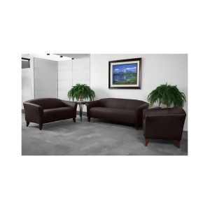 Flash Furniture Hercules Imperial Series Reception Set In Brown 111-Set-bn-gg - All