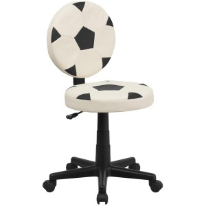 Flash Furniture Soccer Task Chair Black White Bt-6177-soc-gg - All