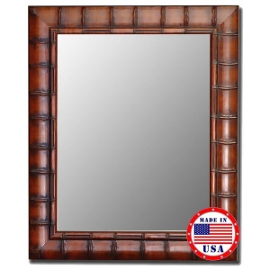 Hitchcock Butterfield 27 X 37 Fruitwood Bamboo Framed Wall Mirror 550600 - All