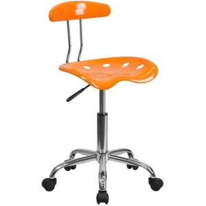 Flash Furniture Orange Plastic Task Chair Orange Lf-214-orangeyellow-gg - All