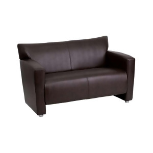 Flash Furniture Hercules Majesty Series Brown Leather Love Seat 222-2-Bn-gg - All