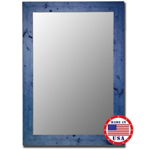 Hitchcock Butterfield 34 X 44 Vintage Blue Framed Wall Mirror 250603 - All