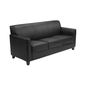 Flash Furniture Hercules Diplomat Series Black Leather Sofa Bt-827-3-bk-gg - All
