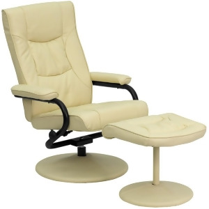 Flash Furniture Cream Leather Recliner Cream Bt-7862-cream-gg - All
