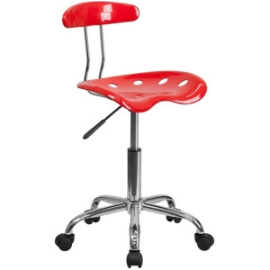 Flash Furniture Red Plastic Task Chair Red Lf-214-red-gg - All
