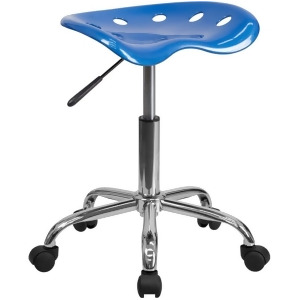 Flash Furniture Blue Plastic Stool Blue Lf-214a-brightblue-gg - All