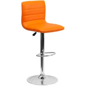 Flash Furniture Orange Contemporary Barstool Orange Ch-92023-1-org-gg - All