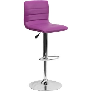 Flash Furniture Purple Contemporary Barstool Purple Ch-92023-1-pur-gg - All