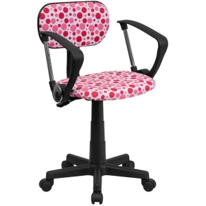 Flash Furniture Multi-Color Fabric Task Chair Pink White Bt-d-pk-a-gg - All