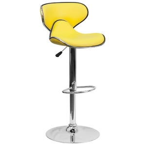 Flash Furniture Yellow Contemporary Barstool Yellow Ds-815-yel-gg - All