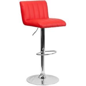 Flash Furniture Red Contemporary Barstool Red Ch-112010-red-gg - All