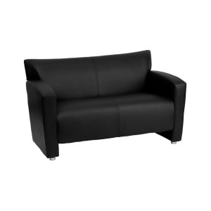 Flash Furniture Hercules Majesty Series Black Leather Love Seat 222-2-Bk-gg - All