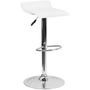 Flash Furniture White Contemporary Barstool White Ds-801-cont-wh-gg - All