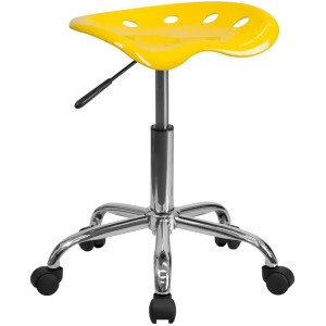 Flash Furniture Yellow Plastic Stool Yellow Lf-214a-yellow-gg - All
